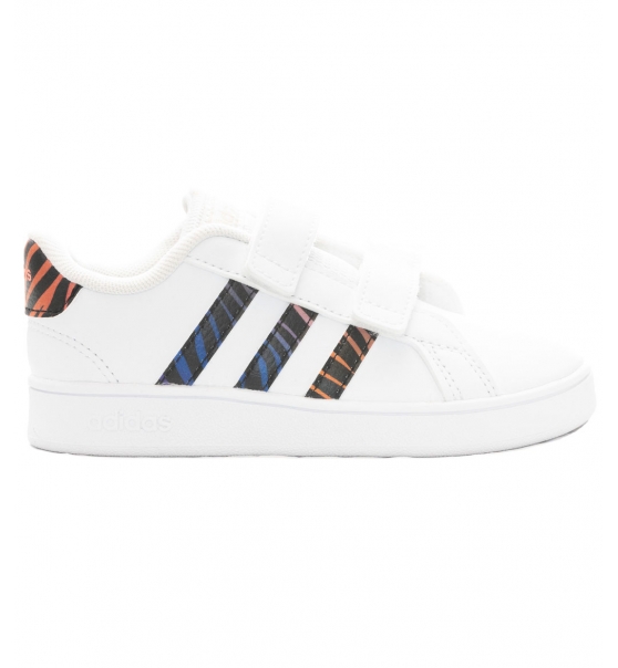 Adidas Ss22 Grand Court Tiger-Print Shoes