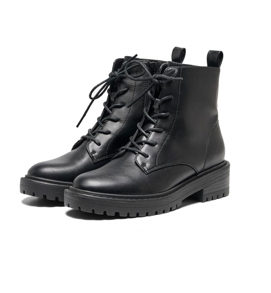 Only Fw22 Onlbold-16 Pu Eyelet Lace Up Boot
