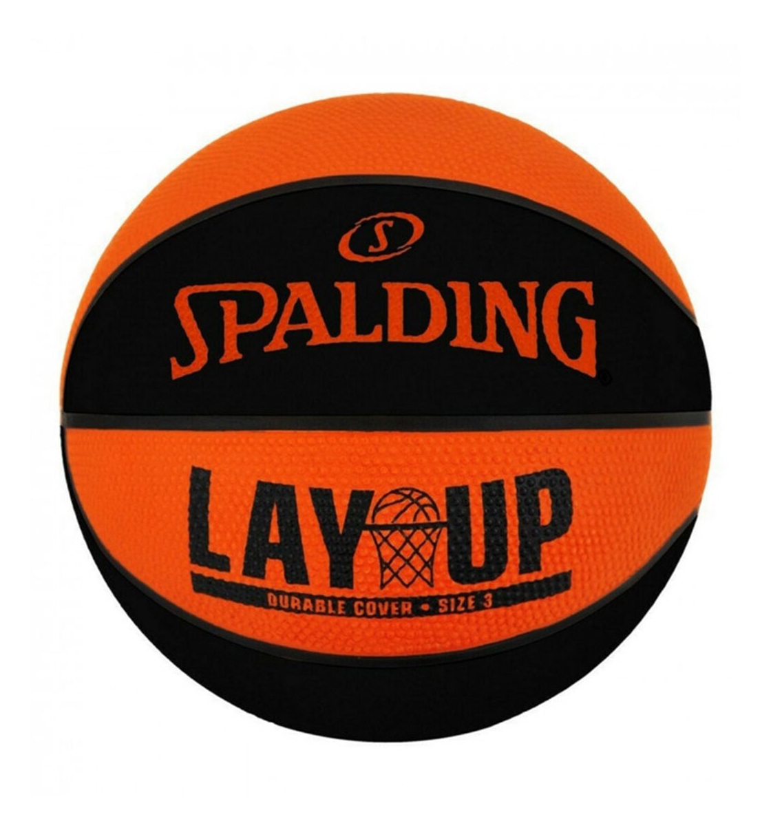 Spalding  Spalding Lay Up Orange Black Sz7 Rubber Basketball 84-548Z1
