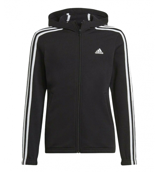 adidas Παιδική Ζακέτα Με Κουκούλα Fw21 Girls Essentials 3S Fleece Full-Zip GS2195