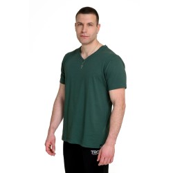 J07 Ss24 Ανδρική Κοντομάνικη Μπλούζα T-Shirt V-Neck Single Jersey S25/54008J