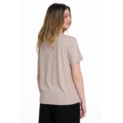 J07 Ss24 Γυναικεία Κοντομάνικη Μπλούζα T Shirt Single Jersey Flamme S25/44001J