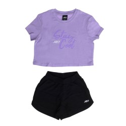 J07 Ss24 Παιδικό Σετ Girls Set Crop Top & Shorts Sin.Jersey & Bf S25/14410J