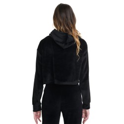 J07 Fw24 Γυναικείο Φούτερ Fleece Hoodie Crop Top Velour W26/64244J