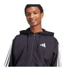 adidas Ανδρική Ζακέτα Με Κουκούλα Fw24 M 3S Fl Fz Hd Jd1870
