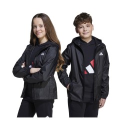 adidas Παιδικό Αθλητικό Μπουφάν Αντιανεμικό Fw24 J Rain Jkt Jl9046