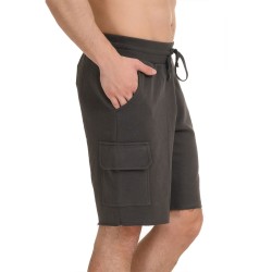 J07 Ss25 Bermuda Cargo Raw Edges Frenchterry S26/54089J