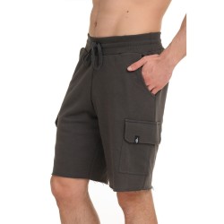 J07 Ss25 Bermuda Cargo Raw Edges Frenchterry S26/54089J