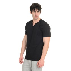 J07 Ss25 Ανδρική Κοντομάνικη Μπλούζα T-Shirt Placket Single Jersey S26/54677J