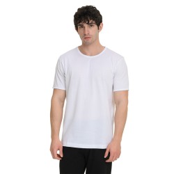 J07 Ss25 Ανδρική Κοντομάνικη Μπλούζα T-Shirt Raw Neck/Sleeves Single Jersey S26/54679J