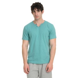 J07 Ss25 Ανδρική Κοντομάνικη Μπλούζα T-Shirt Placket Flamme S26/54683J