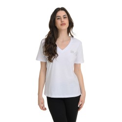 J07 Ss25 V Neck T Shirt Single Jersey S26/44011J