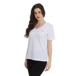 J07 Ss25 V Neck T Shirt Single Jersey S26/44011J