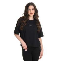 J07 Ss25 Γυναικεία Κοντομάνικη Μπλούζα Loose Crop Top S.Jersey S26/65554J