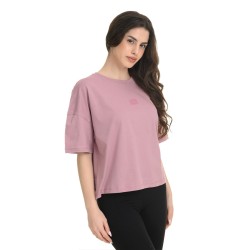 J07 Ss25 Γυναικεία Κοντομάνικη Μπλούζα Loose Crop Top S.Jersey S26/65554J