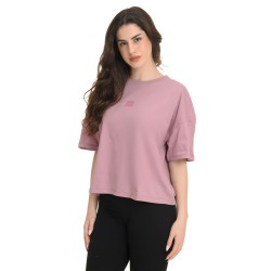 J07 Ss25 Γυναικεία Κοντομάνικη Μπλούζα Loose Crop Top S.Jersey S26/65554J