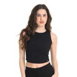 J07 Ss25 Γυναικεία Top Αμάνικο Sleeveless Top Rib Viscose S26/66406J