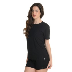 J07 Ss25 Γυναικεία Κοντομάνικη Μπλούζα T-Shirt Rib Viscose S26/66412J