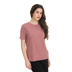 J07 Ss25 Γυναικεία Κοντομάνικη Μπλούζα T-Shirt Rib Viscose S26/66412J