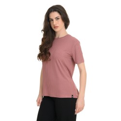 J07 Ss25 Γυναικεία Κοντομάνικη Μπλούζα T-Shirt Rib Viscose S26/66412J
