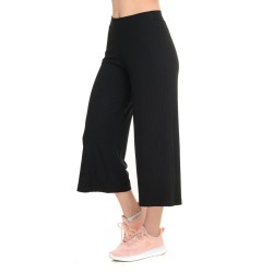 J07 Ss25 Γυναικείο Παντελόνι  Open Hem Pants 7/8 Rib Viscose S26/66422J