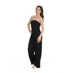 J07 Ss25 Γυναικεία Ολόσωμη Φόρμα Strapless Full Lenght Jumpsuit Rib Viscose S26/66438J