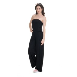 J07 Ss25 Γυναικεία Ολόσωμη Φόρμα Strapless Full Lenght Jumpsuit Rib Viscose S26/66438J